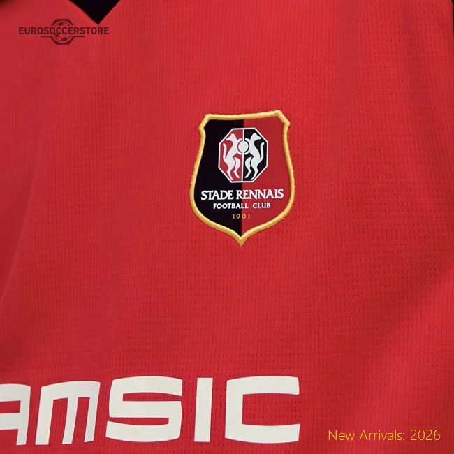 2025-2026 Stade Rennais Home Shirt (Kids)-Vantage Point Soccer